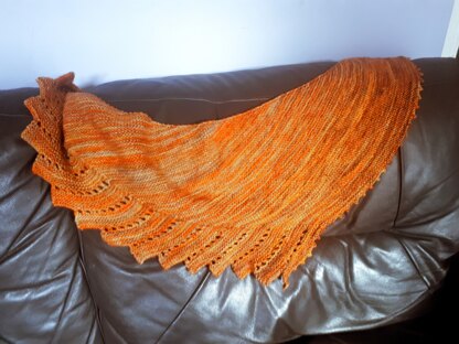 Dragon wing shawl