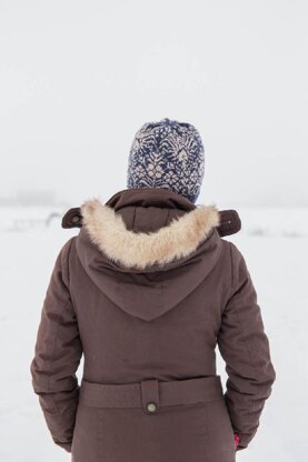 Denim and Brocade Toque