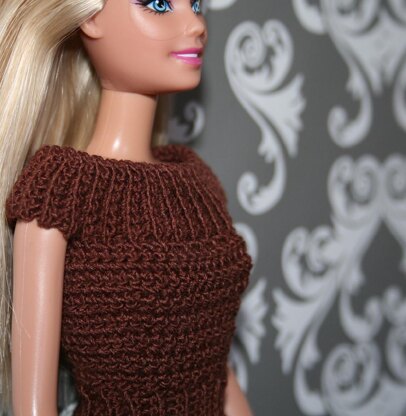 Barbie scoop neck top