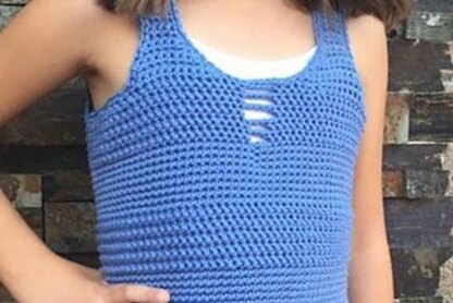 Michelle Shredded Tank - Child Sizes