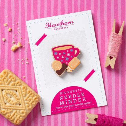 Hawthorn Handmade Tea & Biscuits Magnetic Needle Minder