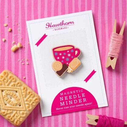 Hawthorn Handmade Tea & Biscuits Magnetic Needle Minder