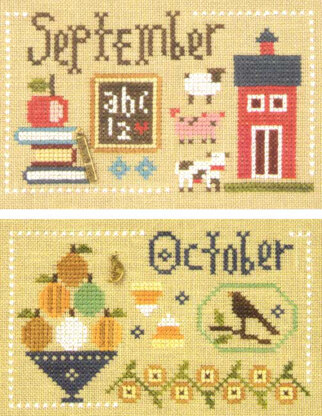 Lizzie Kate September & October - Year Book Flip It Chart with Charm - Leaflet