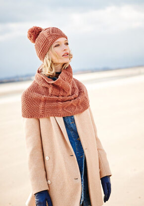 Jacket, Snood & Hat in Rico Creative Soft Wool Aran - 777 - Downloadable PDF