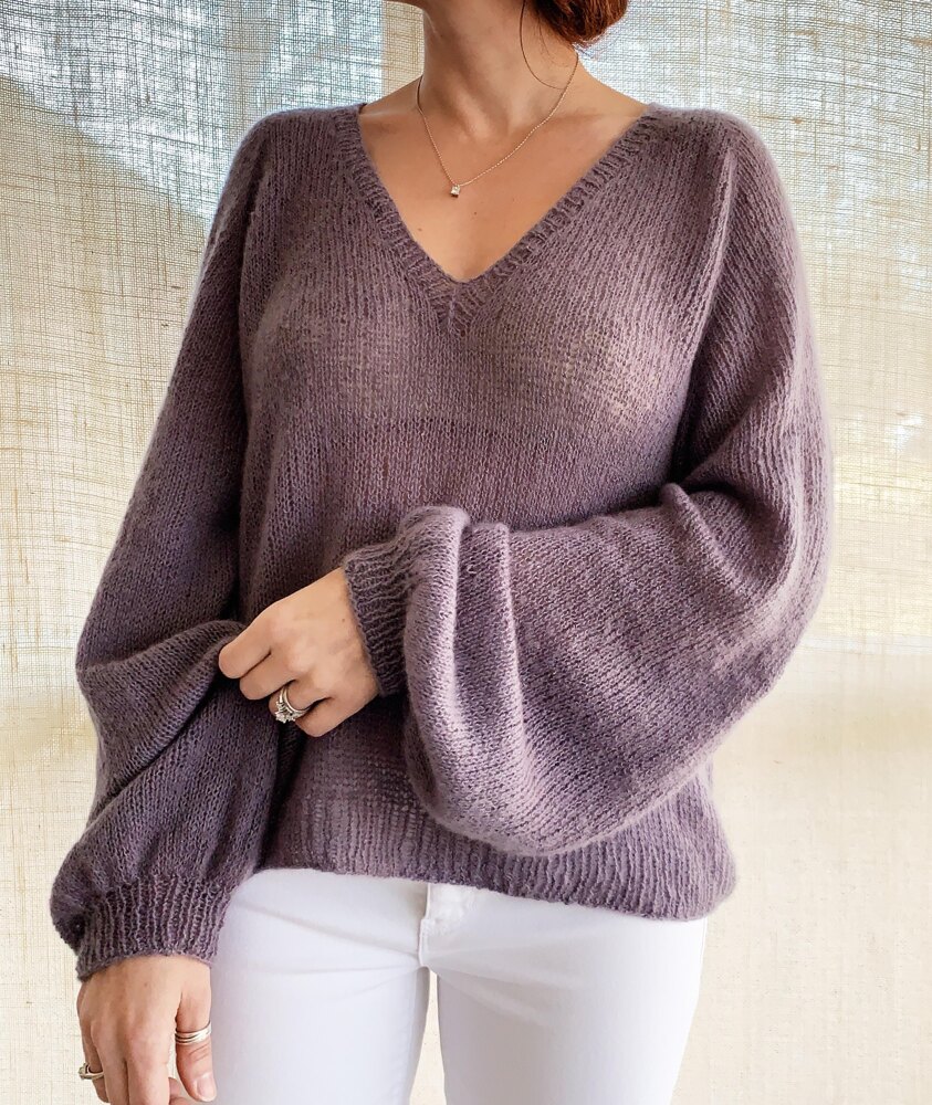 Mollis Jumper Blouse Knitting pattern by caidree LoveCrafts