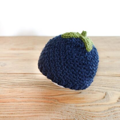 022-Blueberry baby/kid hat Crochet pattern by emilie bolduc
