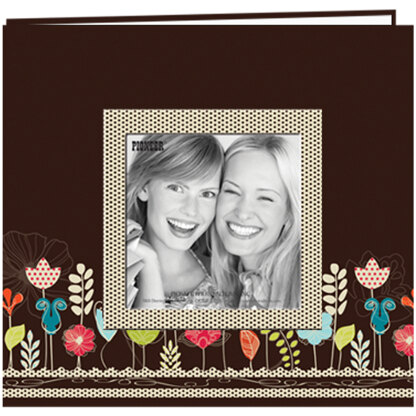 Pioneer Raised Frame Printed Post Bound Album 8"X8" - Garden