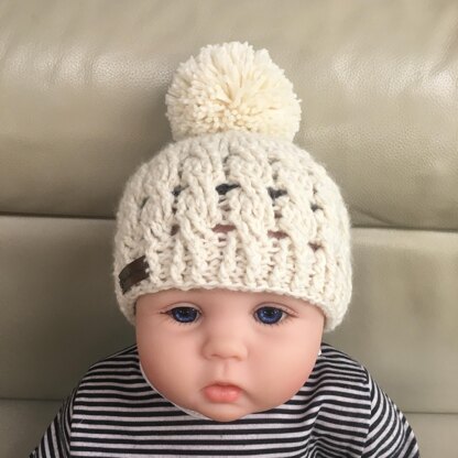 Caleb Cabled Baby Toddler and Child Hat