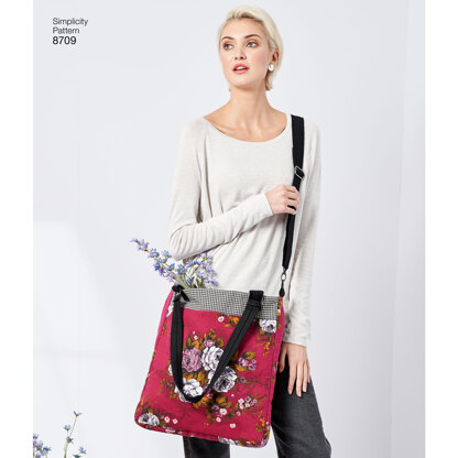 Simplicity 8709 Gertrude Made Bags - Paper Pattern, Size OS (ONE SIZE)