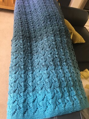 Ombré baby blanket