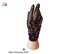 Black lace finger gloves