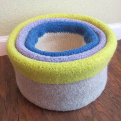 Nesting Felted Basket