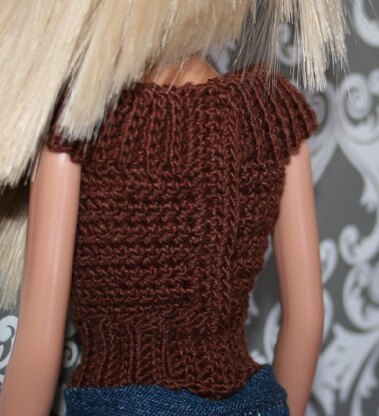 Barbie scoop neck top