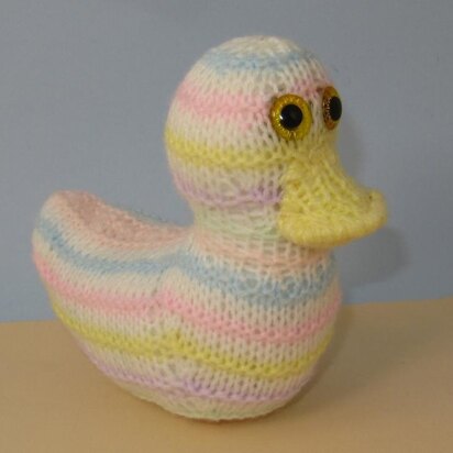 Candy Stripe Baby Duck Toy