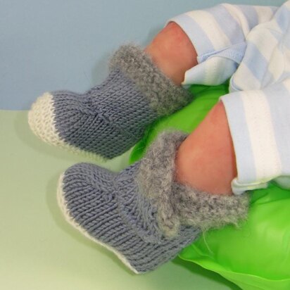 Baby Fur Top DK Booties