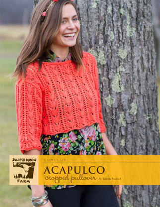 Acapulco Cropped Pullover in Juniper Moon Farm Cumulus - J31-05 - Downloadable PDF