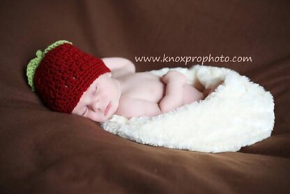 Red Apple Baby Hat