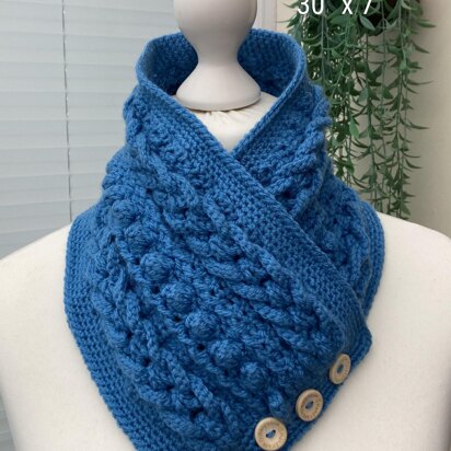 Magnificent Loops Neck Scarf Crochet Pattern #451