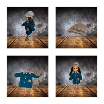 18 inch Doll Coat and Hat set