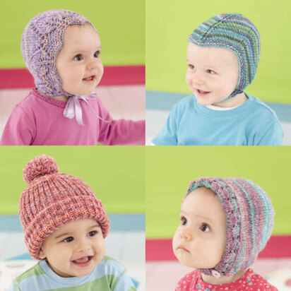 Bonnet, Helmet and Hats in Sirdar Snuggly Rascal DK - 4771 - Downloadable PDF