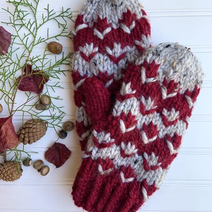Pomona Mitts (Super Bulky ONLY) - knitting pattern