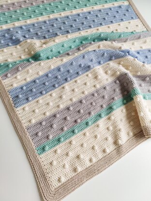 Bobbles and Stripes Blanket