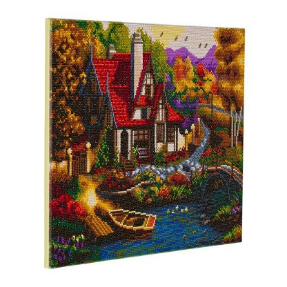 Crystal Art Riverside Cottage, 40x50cm Diamond Painting Kit