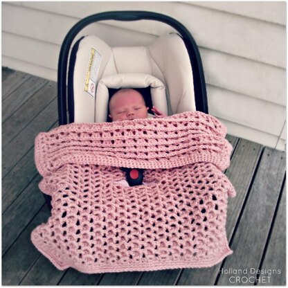 Reversible Car Seat Cover or Stroller Blanket