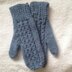 Mock Cable Twist mittens