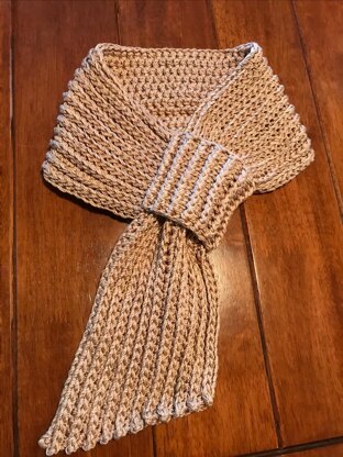 One step keyhole scarf