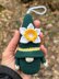 Gnome daffodil keychain