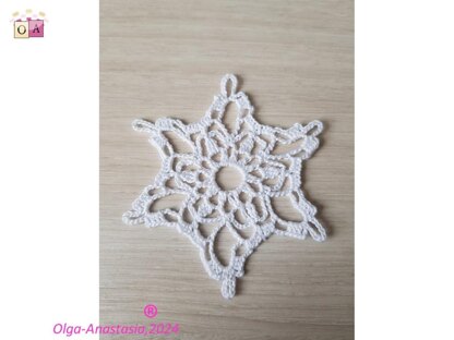 Christmas crochet snowflake 85