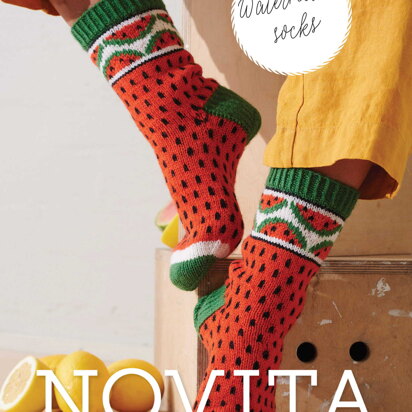 Watermelon Socks in Novita Muumitalo - Moominhouse - Downloadable PDF