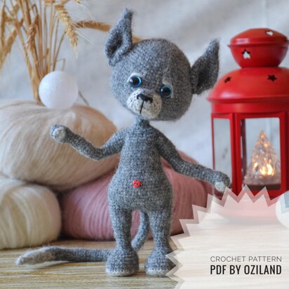 Crochet Amigurumi Pattern: Wolf toy PDF