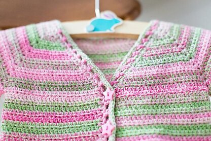 Rosetta baby cardigan