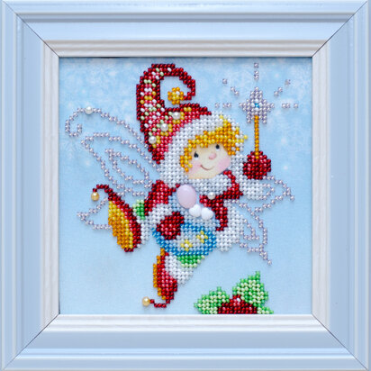 VDV Happy Holidays Printed Embroidery Kit - 13cm x 13cm