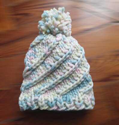 Diagonal Stitch Beanie