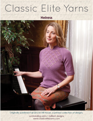 Heiress Pullover in Classic Elite Yarns Fresco - Downloadable PDF