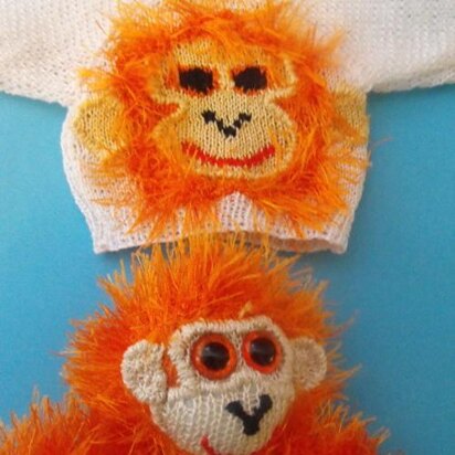 OLLIE ORANGUTAN JUMPER KNITTING PATTERN - MADMONKEYKNITS