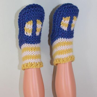 Childrens Superfast Stripe Sock T Bar Sandal Slippers
