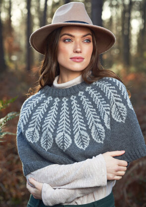 Plume Poncho in Rowan Alpaca Soft DK (Fr) - Downloadable PDF