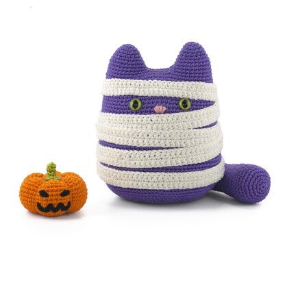 Kiki the Mummy Cat & Halloween Pumpkin Amigurumi Crochet pattern