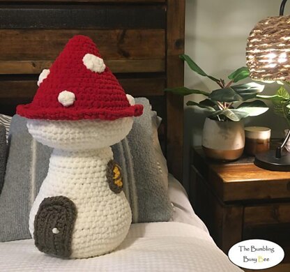 Mushroom Fairy House Plush