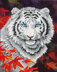 Diamond Dotz White Tiger in Autumn Diamond Painting Kit