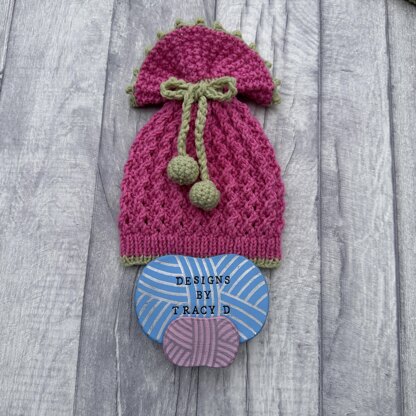 Ashe Baby cardigan, hat, booties & mitts knitting pattern newborn 16 inch chest.