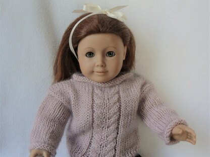 Doll cable sweater