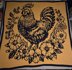 Floral Flock Chicken Mosaic Blanket