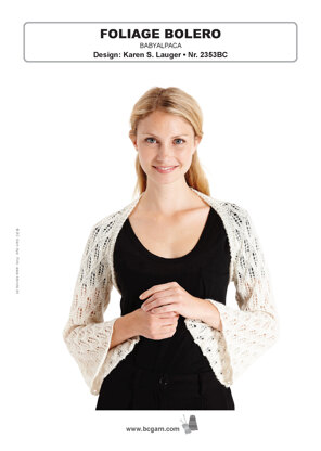 Foliage Bolero in BC Garn Baby Alpaca - 2353BC - Downloadable PDF