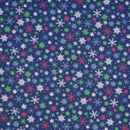 „Christmas Village" von LoveCrafts - Snowflakes Navy - 009
