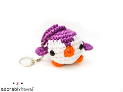 Mini Penguin Amigurumi Keychain